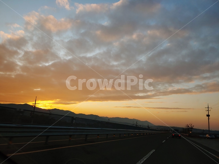 도로,road,nature,자연,노을,드라이브
