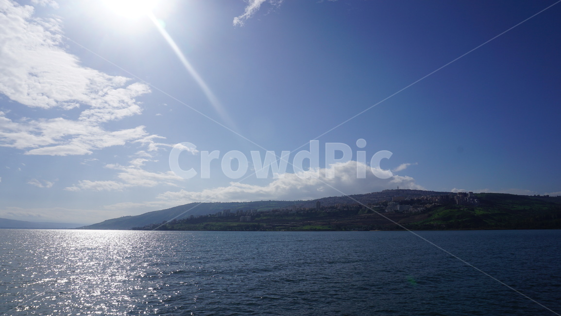 하늘,호수,언덕,sky,lake,blue