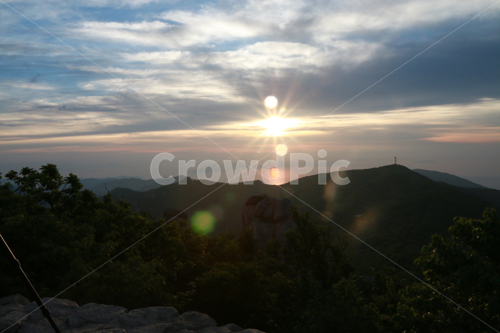 아침,일출,빛,등산,전망,구름,금산일출,금산,남해금산,남해,자연,풍경,nature,landscape,flare,플레어,light,outdoors,옥외
