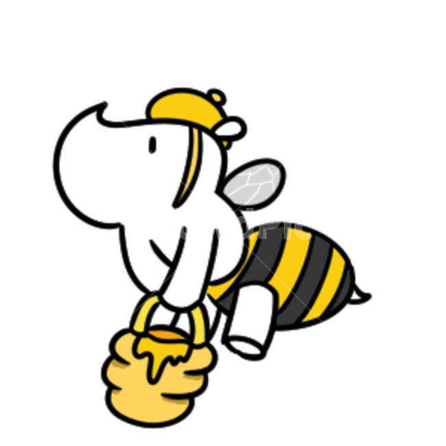 일러스트,꿀벌,코뿔소,동물,bee,honey,yellow,black,그래픽,일러스트레이션,graphic,illustration