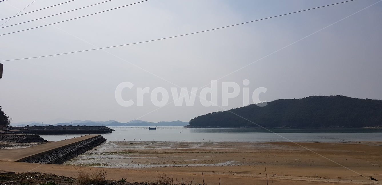 연소해수욕장,간조,평화로운바닷가,고흥,거금도