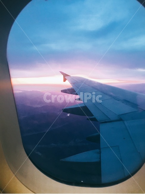 풍경,하늘,노을,일몰,비행기,여행,휴가,traveling,vacation,trip,교통,교통수단,traffic,transportation