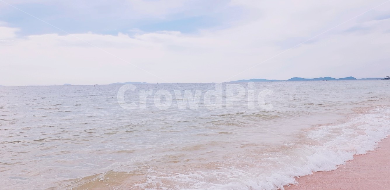바다,홀로,평온,여름,하늘