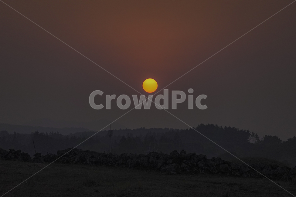 석양,산,언덕,sunset,해질녘,감성사진,한국자연풍경,자연,풍경,nature,landscape
