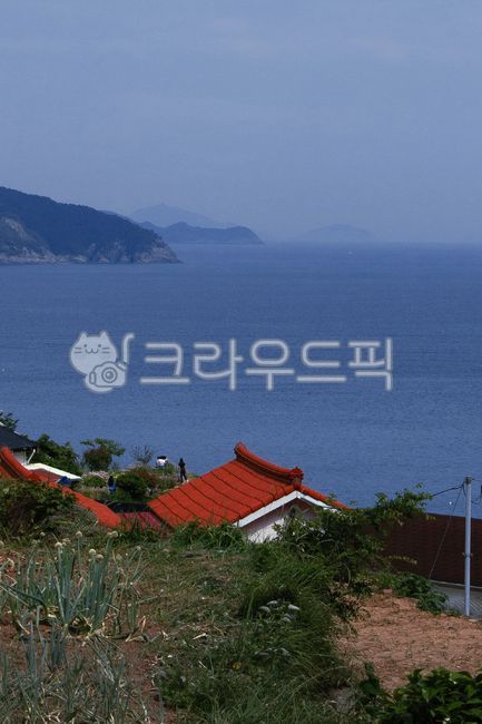 바다,sea,해변,빨간지붕,ocean,집,housing,주택,roof,house,지붕,outdoors,옥외