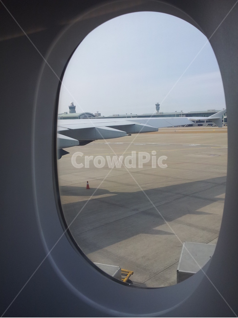 이륙전,비행기,날기전,공항,비행기창문밖,풍경,window,창문