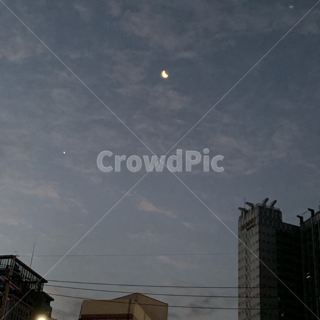 하늘,건물,달,밤,풍경,야경,밤,풍경,nightscape,night,landscape,도시,city,한국도시풍경,한국도시경관,korea cityscape,nature,자연
