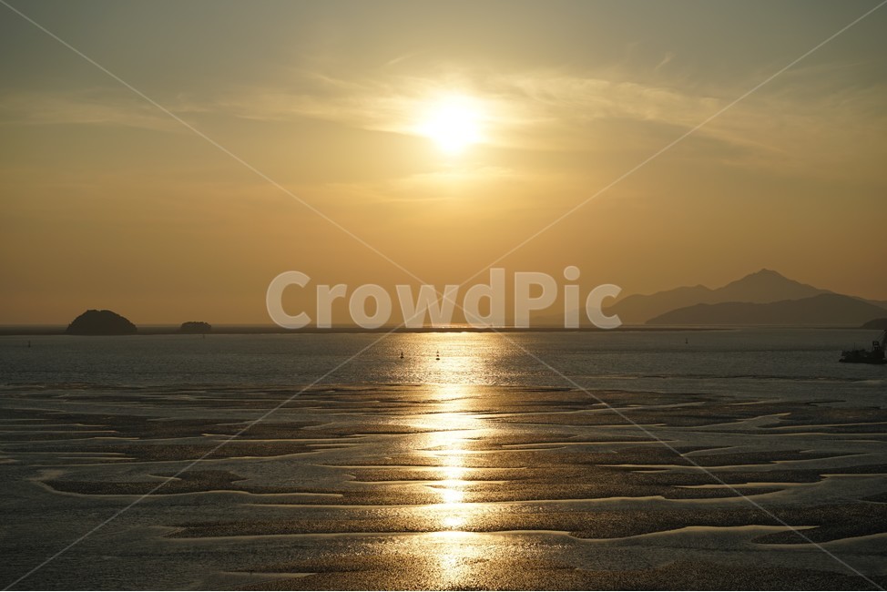 서해,낙조,갯벌,바다,고요함,sea,nature,sunset,glow,sundown,evening,horizon,수평선,태양,sun,자연,풍경,nature,landscape,light,빛,flare,플레어,sunlight,햇빛