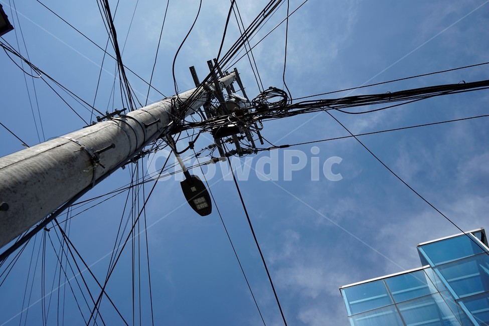 전기줄,전신주,하늘,blue,cable,electric,electricity,energy,pole,power,sky,structure,technology,wire