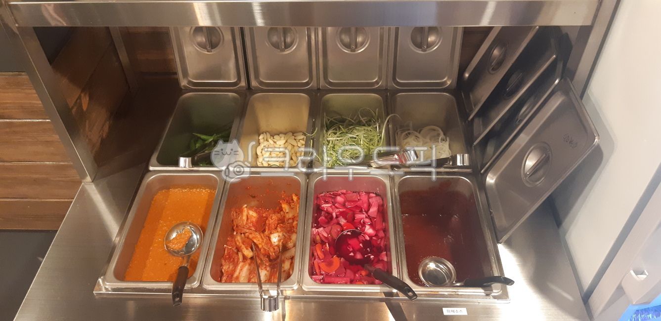 셀프바,한식,마늘,김치,음식,쌈장,뷔페,셀프코너