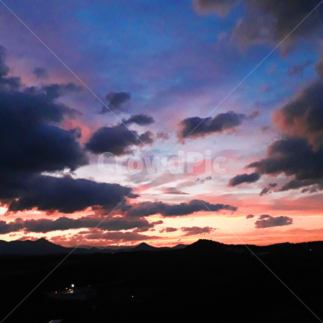 하늘,구름,노을,일몰,색감,감성,노을빛,오후,저녁,몽환,sky,sun,sunset,색,색채,자연,풍경,nature,landscape,outdoors,옥외