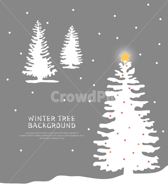 눈,나무,크리스마스트리,별,크리스마스,겨울,식물,겨울,계절,winter,season,메리크리스마스,성탄절,merry christmas,그래픽,일러스트레이션,graphic,illustration