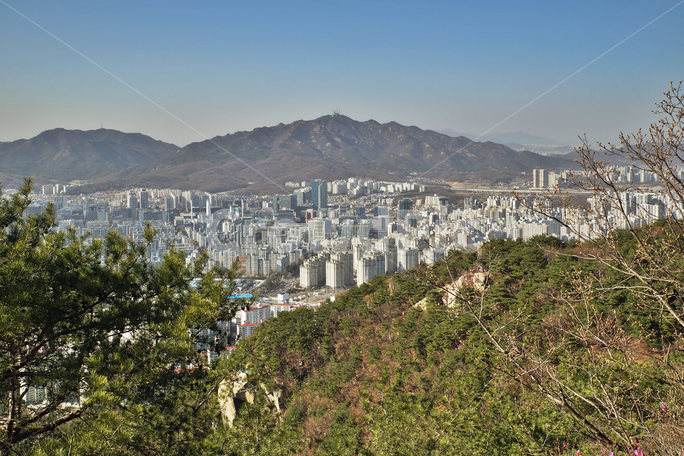 모락산,의왕시,안양시,도심풍경,경기도,도시,관악산