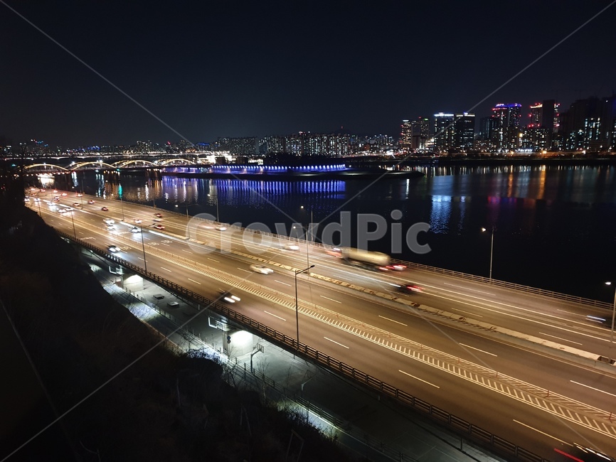 road,도로,freeway,고속도로,도시,한강,야경,야경,밤,풍경,nightscape,night,landscape