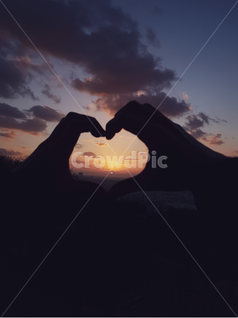 일몰,배경화면,사랑,heart,하늘,자연,nature,outdoors,sunset,연인,햇빛
