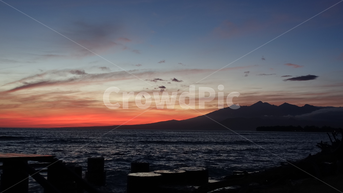 하늘,일출,바다,sky,sunset,sea,ocean,dawn,red,blue,빨강,파랑,노을,태평양
