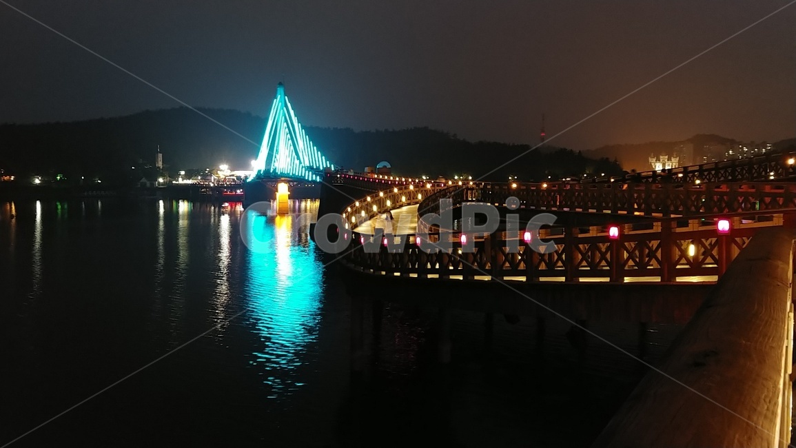 야경,nightscape,호수야경,다리야경,불빛,밤,풍경,군산,군산아경