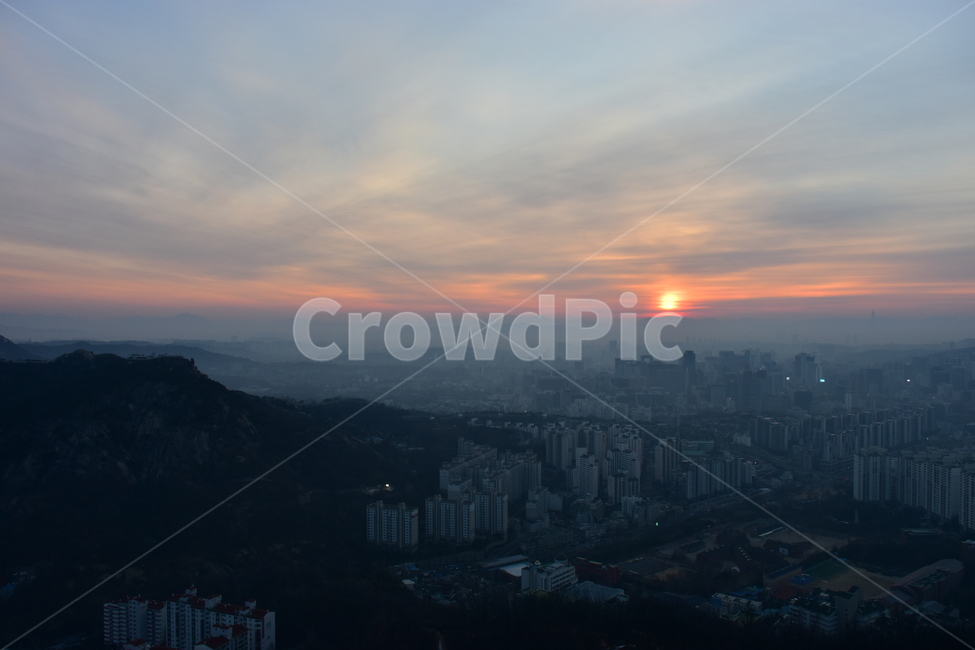 안산,일출,해맞이,해돋이,서울,아침,도시,도심지,풍경,미세먼지,겨울,도시,풍경,city,landscape,한국도시풍경,한국도시경관,korea cityscape,경치,nature,자연,outdoors,옥외,scenery