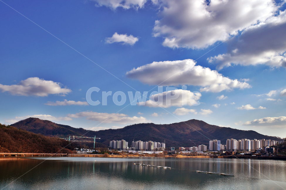 백운호수,의왕시,저수지,호수,인공호수,반영,구름,전원,백운산,아파트