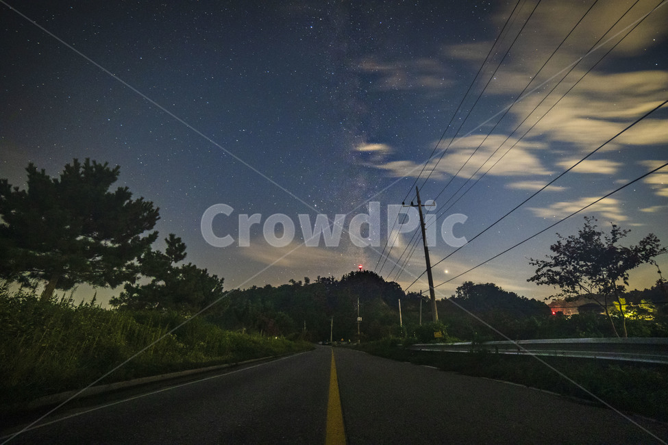 은하수,감성,도로,별,전깃줄,전봇대,구름,야경,자연,풍경,nature,landscape,야경,밤,nightscape,night
