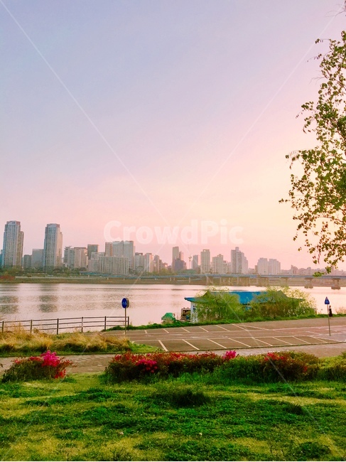 한강공원,한강,노을,자연,하늘,sky,nature,도시,풍경,city,landscape