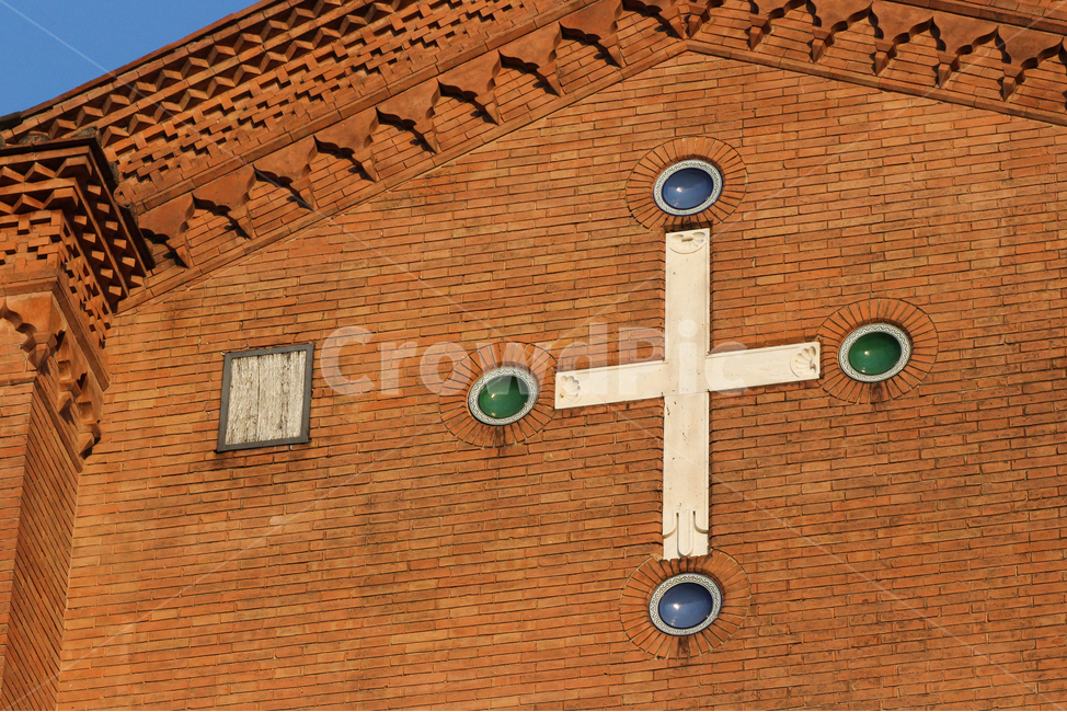 유럽,이탈리아,볼로냐,십자가,상징,성당
