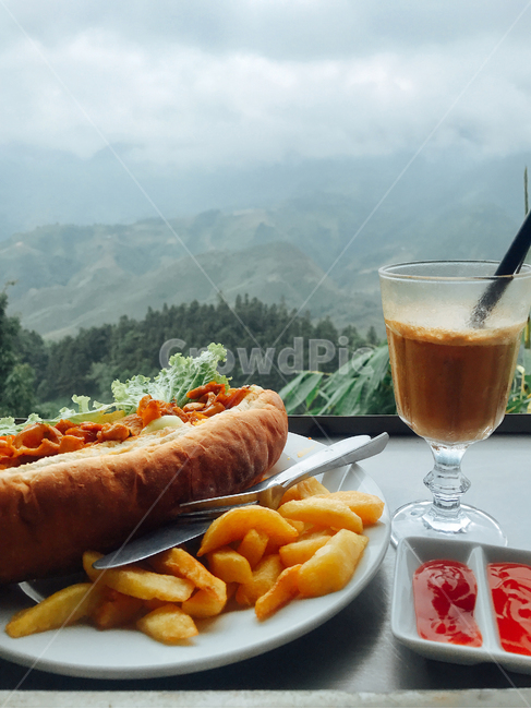 반미,사파,감자튀김,연유커피,베트남음식,까페쓰어다,bhanmi,sapa,frenchfries,coffee,vietnam