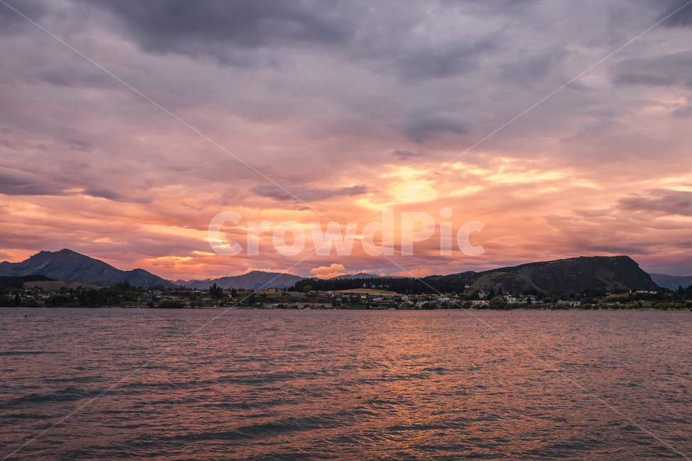 노을,뉴질랜드,호수,자연,일몰,자연,풍경,nature,landscape,해외,외국,세계,foreign,oversea,world,세계자연풍경,해외자연풍경,외국자연풍경,world nature landscape,outdoors,옥외,sky,하늘,dawn,새벽,red sky,붉은 하늘,dusk,황혼,sunset