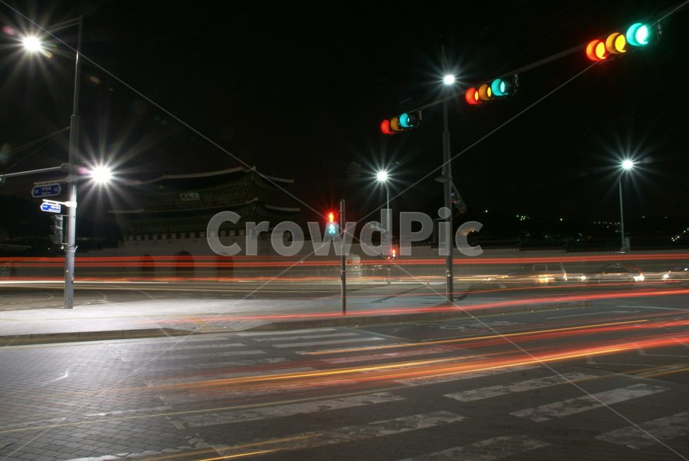 장노출,신호등,경복궁,야경,가로등,아스팔트,asphalt,도로,빛,light,road,trafficlight,교통,교통수단,traffic,transportation