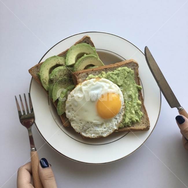 아보카도,브런치,프렌치토스트,egg,toast,food,음식,계란,bread,빵,cutlery,주방용칼,포크,음식,식재료,요리,food,cook,meal,dishes,food reserves,아침식사,조식,브런치,breakfast,brunch
