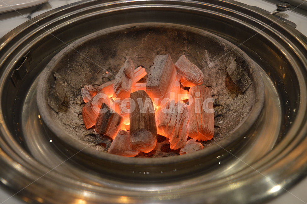 불,화로,숯,음식,fire
