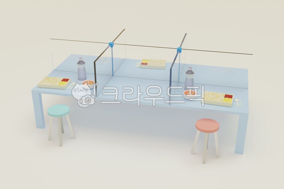 covid,bottled water,screen,Eating alone,virus,interior,division,furniture,design,corona,table,acryl,restaurant,coronavirus,room,food,covid19,meal,Social distancing,socialdistance,lunch box,illustration