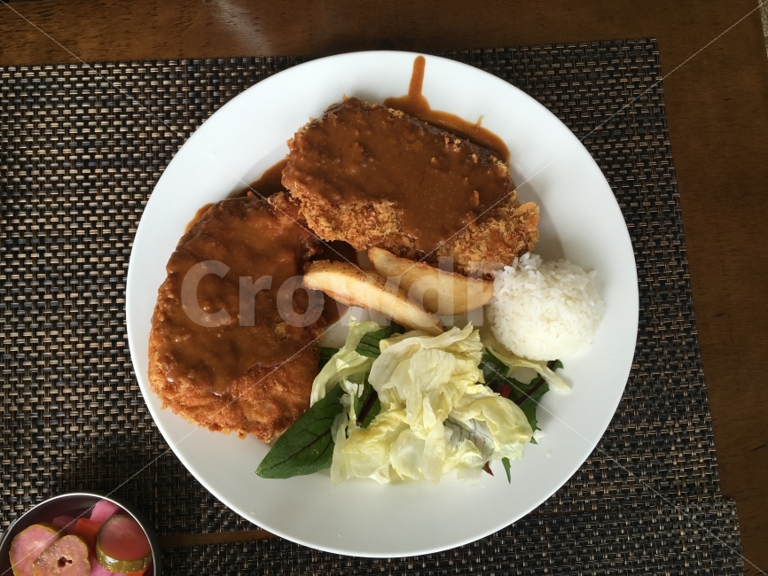 Korean,pork cutlet,Light Western food,Homemade pork cutlet,food