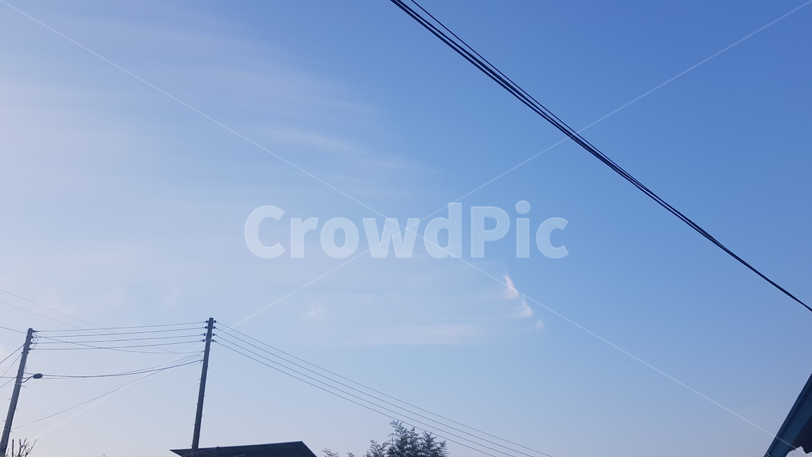 구름,하늘,파란하늘,하얀구름,뭉게구름,특이한구름,sky,bluesky,cloud,꼬리구름,명주실구름,전봇대