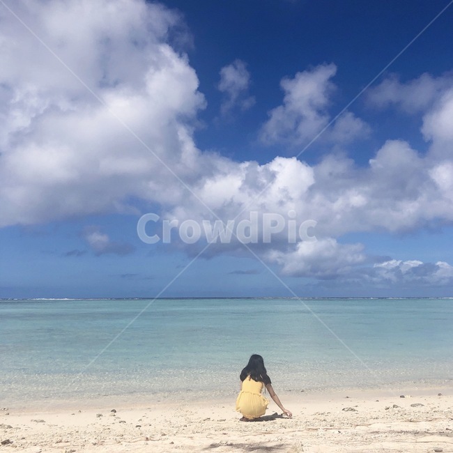 휴양지,여자뒷모습,바다,해변,beach,사람,인물,인간,human,person,여성,여자,woman,female,lady