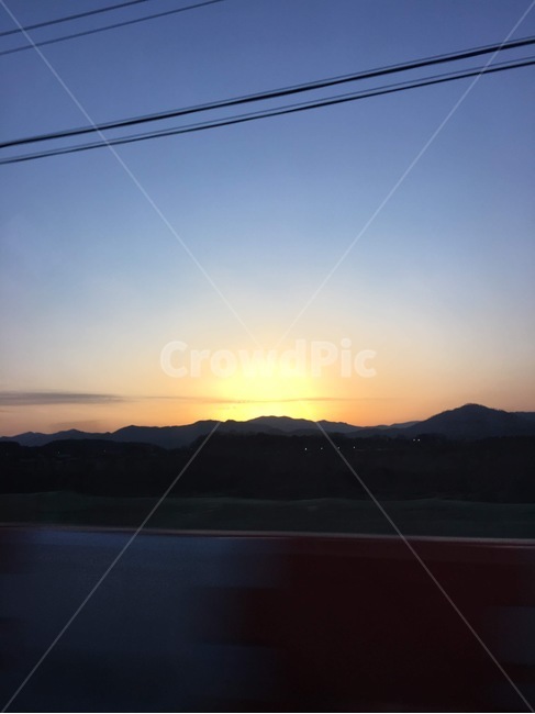 노을,산등성이,해질녘,하늘,저녁하늘,자연,풍경,nature,landscape