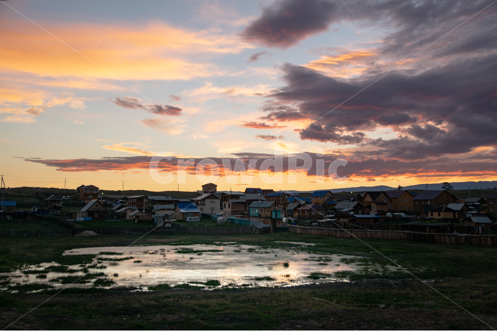 노을,구름,하늘,마을,호수,시골,마을,풍경,landscape,country,rural,town,해외,외국,세계,foreign,oversea,world