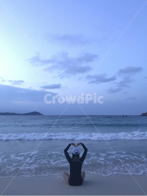 바다,푸른,바닷가,해변,하늘,시원한,파도