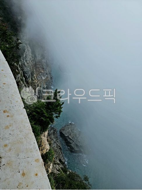 ocean,cliff,nature,sight,Fog