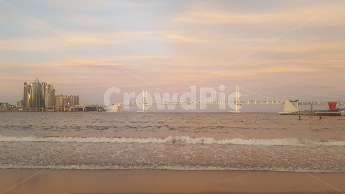 광안대교,부산,해질녘,바다,bridge,ocean