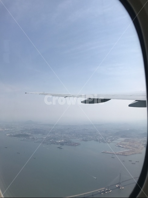 비행기,창밖,비행기창,창문,하늘,공항