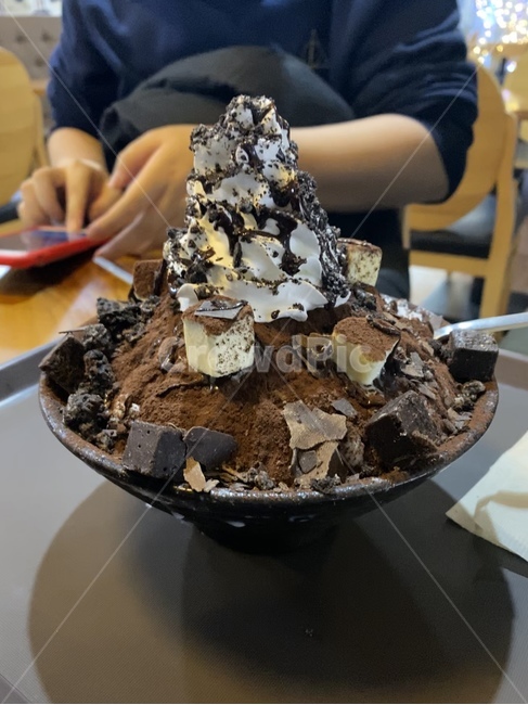 초코,브라우니,설빙,빙수,우유,creme,dessert,디저트,cream,크림,food,음식,달달,맛집