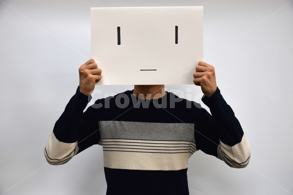 종이얼굴,사업,이모티콘,소통,비지니스,모자이크,스케치,비즈니스,남자,남성,사람,얼굴,표정,의사소통,가면,마스크,종이,표현,감정,생활,무표정,의욕,궁금증,우울,우울증,무심함,무관심,고립,사람,인물,인간,human,person,감정표현,기분,feeling,emotion,연출,컨셉,콘셉,direction,concept