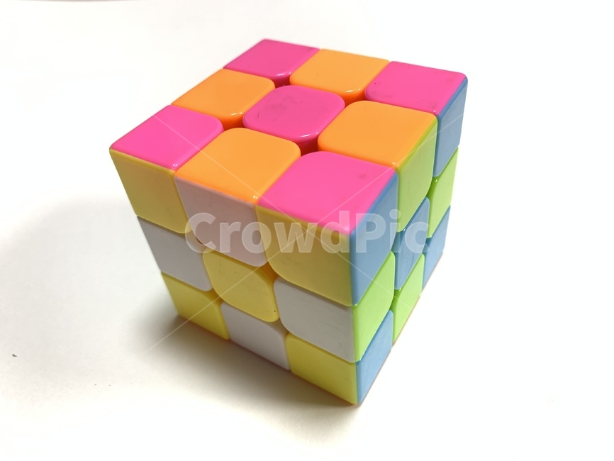큐브,루빅,루빅큐브,3x3x3,체크,장난감,퍼즐,게임,루빅스큐브,rubixcube,rubikscube,컬러풀,분홍,오렌지,정육면체