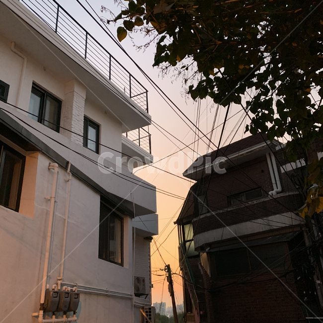 골목,전선,해질녘,노을,감성,골목길,alley