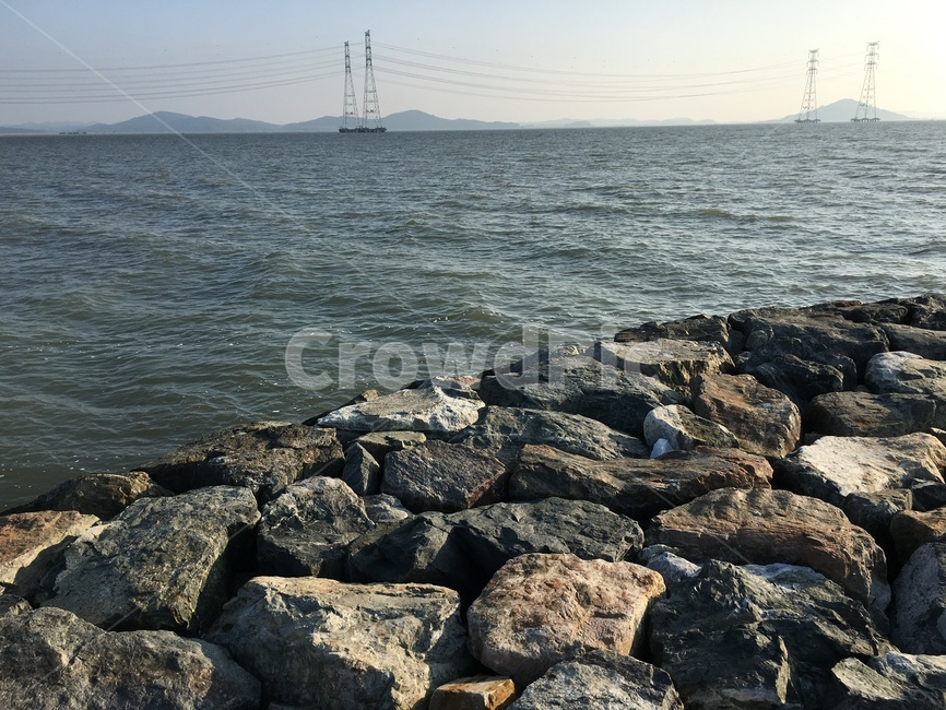 바다,sea,조용한,여유로운,수문,돌,노을,잔잔한,서해,시화방조제,자연,풍경,nature,landscape