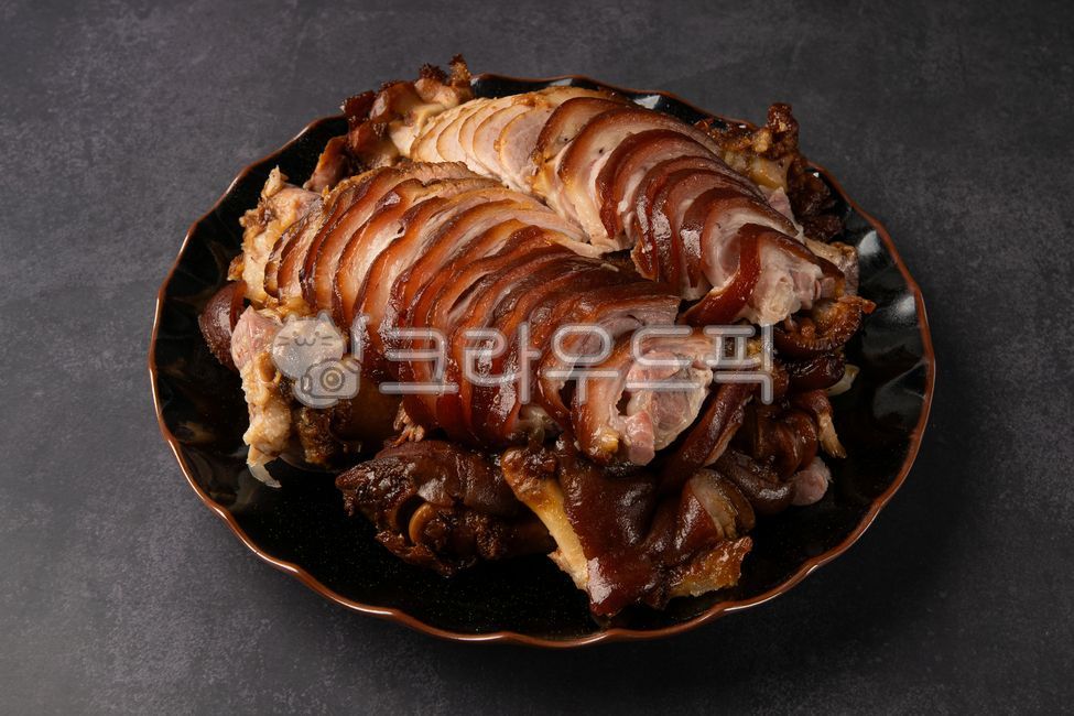 족발,돼지족발,음식,식사,메뉴,탑뷰,단백질,접시,돼지고기,요리