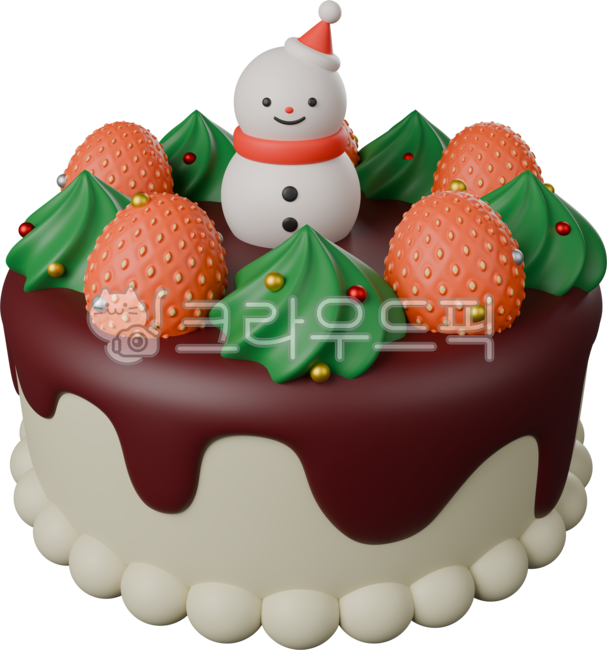3D,겨울,크리스마스케이크,눈사람케이크,눈사람,딸기케이크,케이크,크리스마스파티,christmas