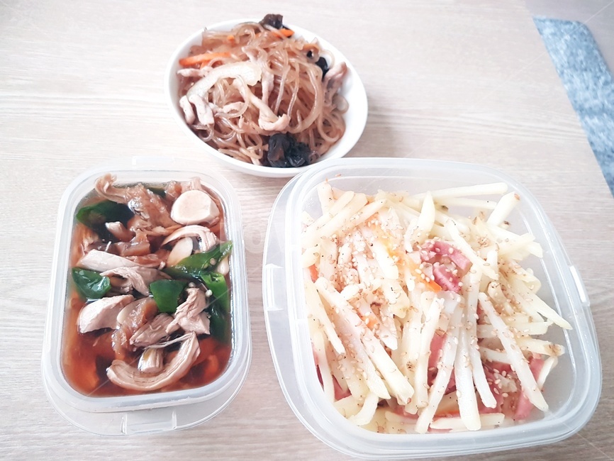 감자채,일상식사,식사,하루한끼,반찬
