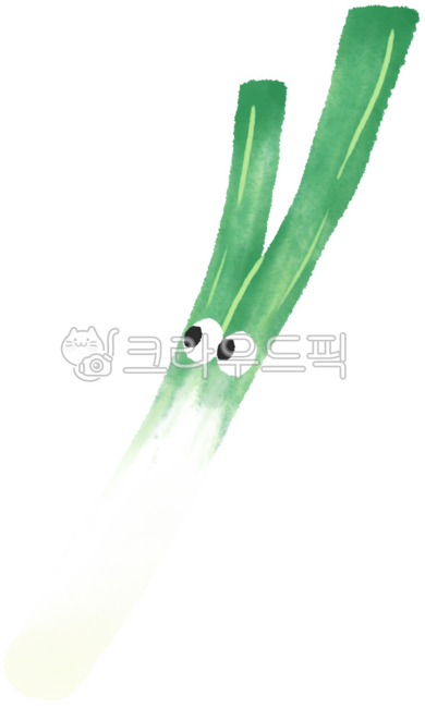 파, 대파, 파일러스트, 파그림, 파스티커, 사진,이미지,일러스트,캘리그라피 - 솜솜달작가